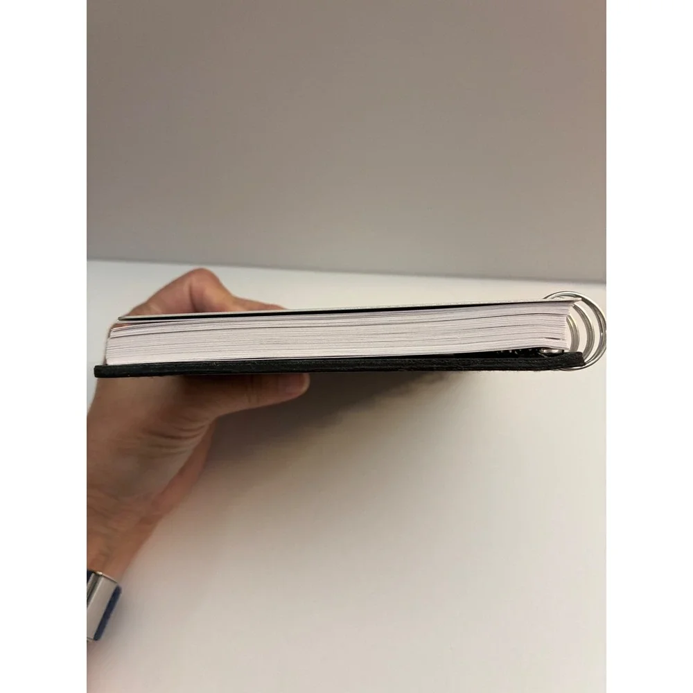 Audi Brushed Metal Spiral Notebook Black Leatherette Lined Journal Leeds 2300-08